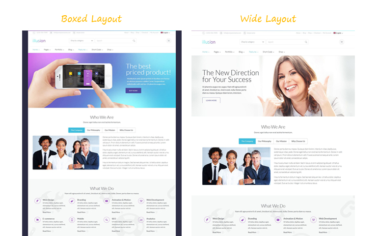 Layout style