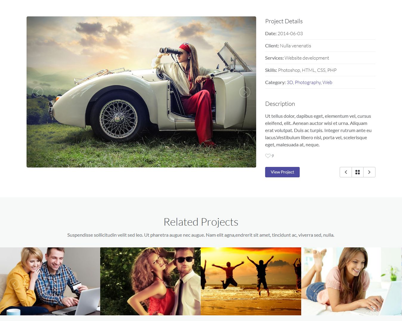 Portfolio format gallery