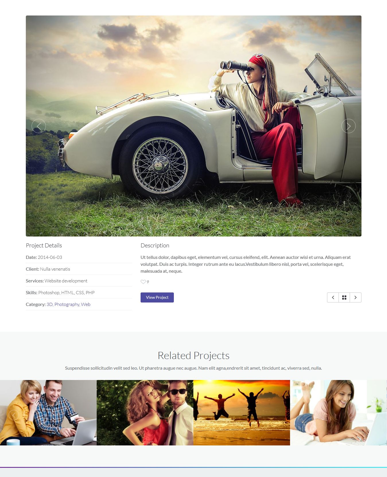 Portfolio format gallery
