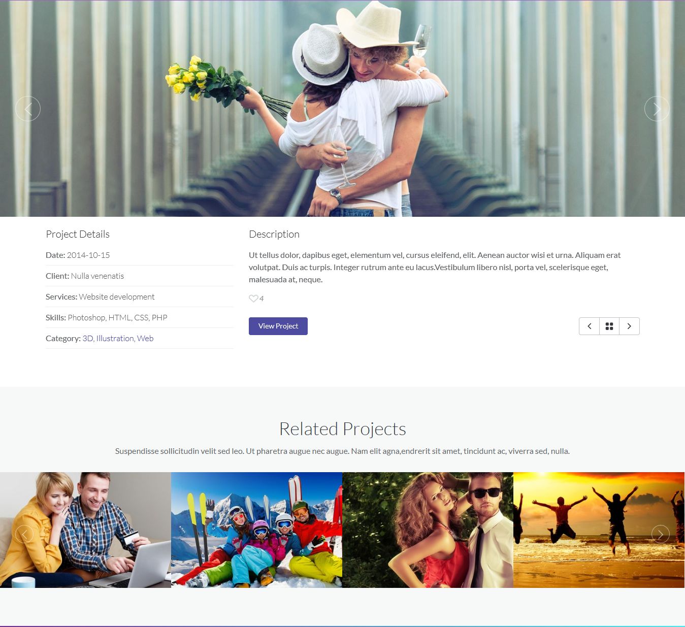 Portfolio format gallery