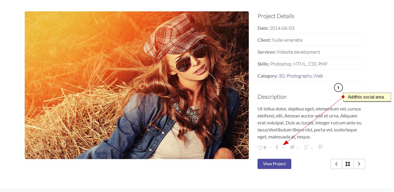 default listing page