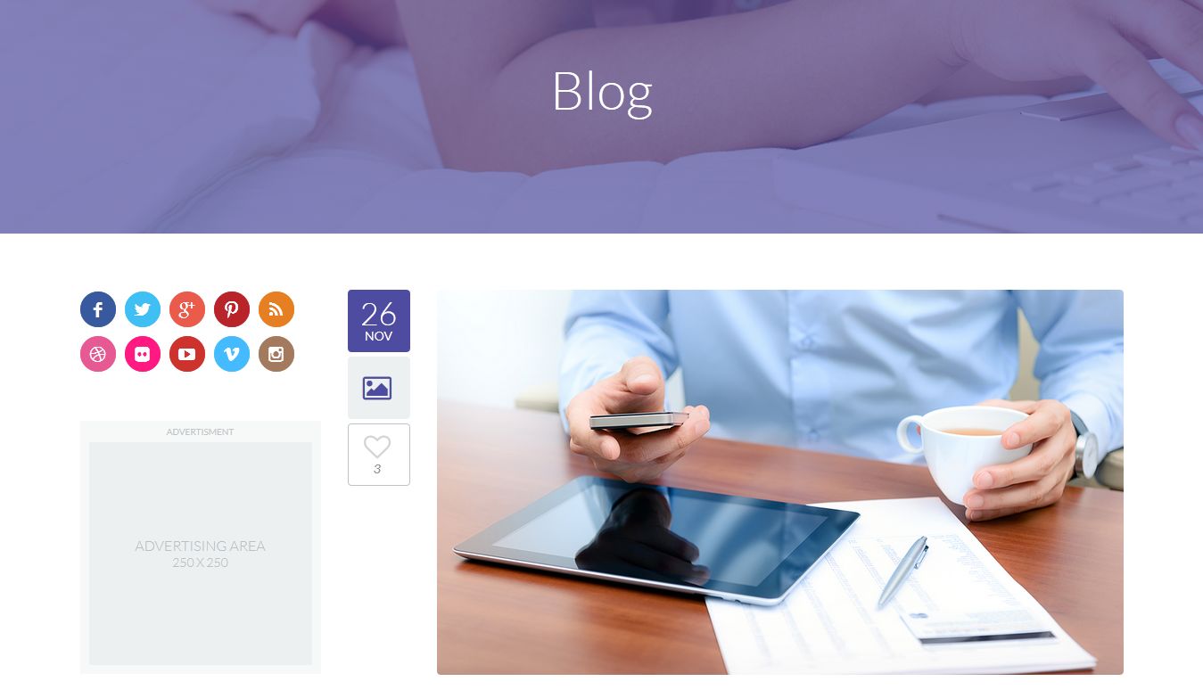 Blog Page Layout
