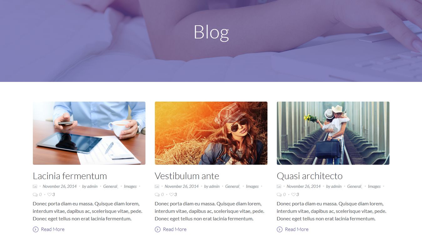 Blog posts column