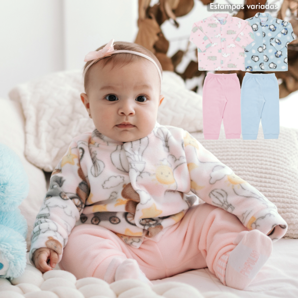Conjunto microsoft Ref: 14-59 Tam: P ao GG Cor: menino, menina