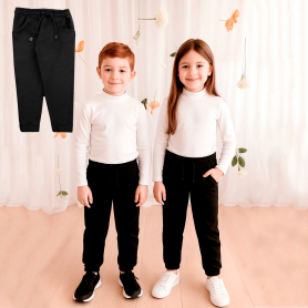 Calça jogger térmica. Ref: 8-72, 8-73, 8-74. Tamanho: 1 ao 3, 4 ao 8, 10 ao 14.