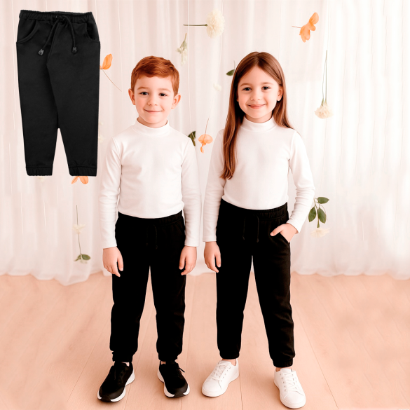 Calça jogger térmica. Ref: 8-72, 8-73, 8-74. Tamanho: 1 ao 3, 4 ao 8, 10 ao 14.