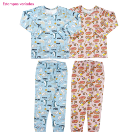 Conjunto térmico estampado Ref 9-864, 9-864 Tam 1 ao 3, 4 ao 8