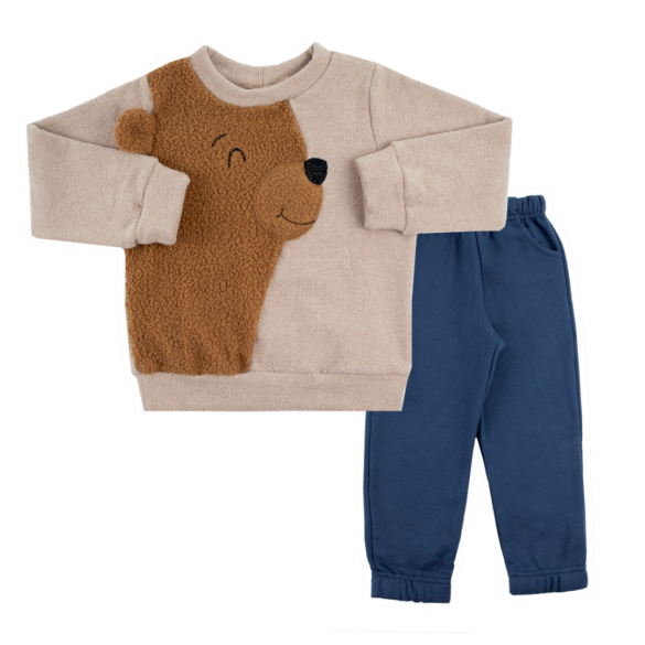 Conjunto urso teddy. Ref 9-860, 9-861. Tam 1 ao 3, 4 ao 8.